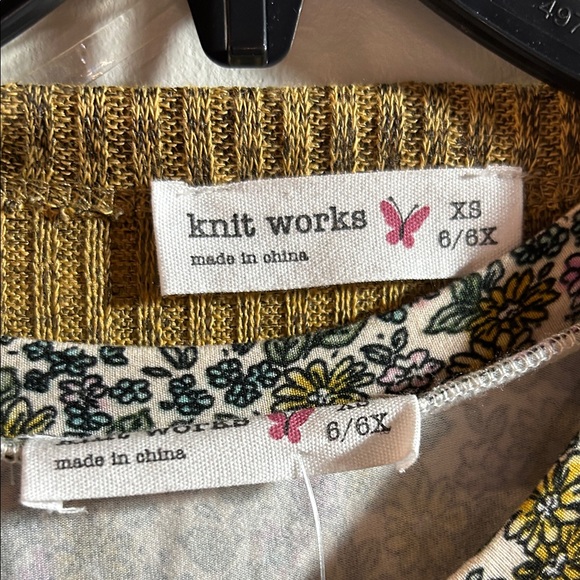 Knitworks Mustard and Floral Dress Set - Picture 2 of 5